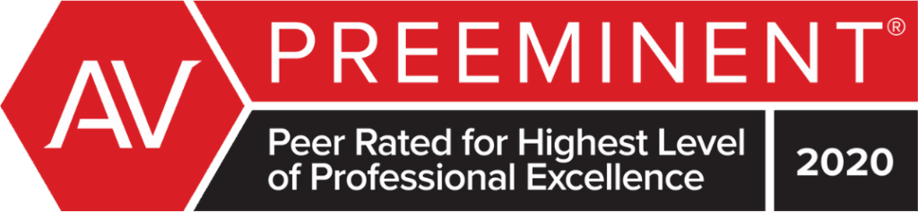 AV Preeminent - Peer Rated for Highest Level of Professional Excellence